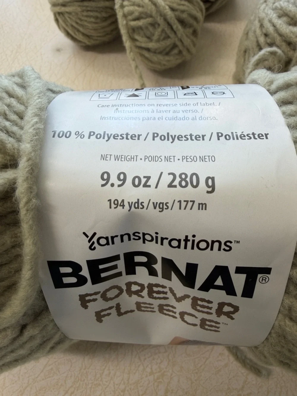 Bernat Forever Fleece Matcha